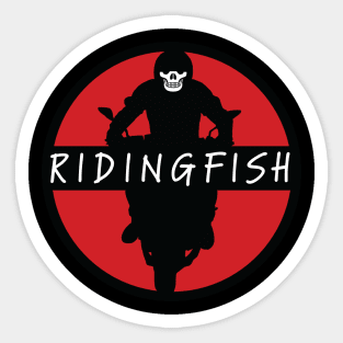 Ridingfish logo! Sticker